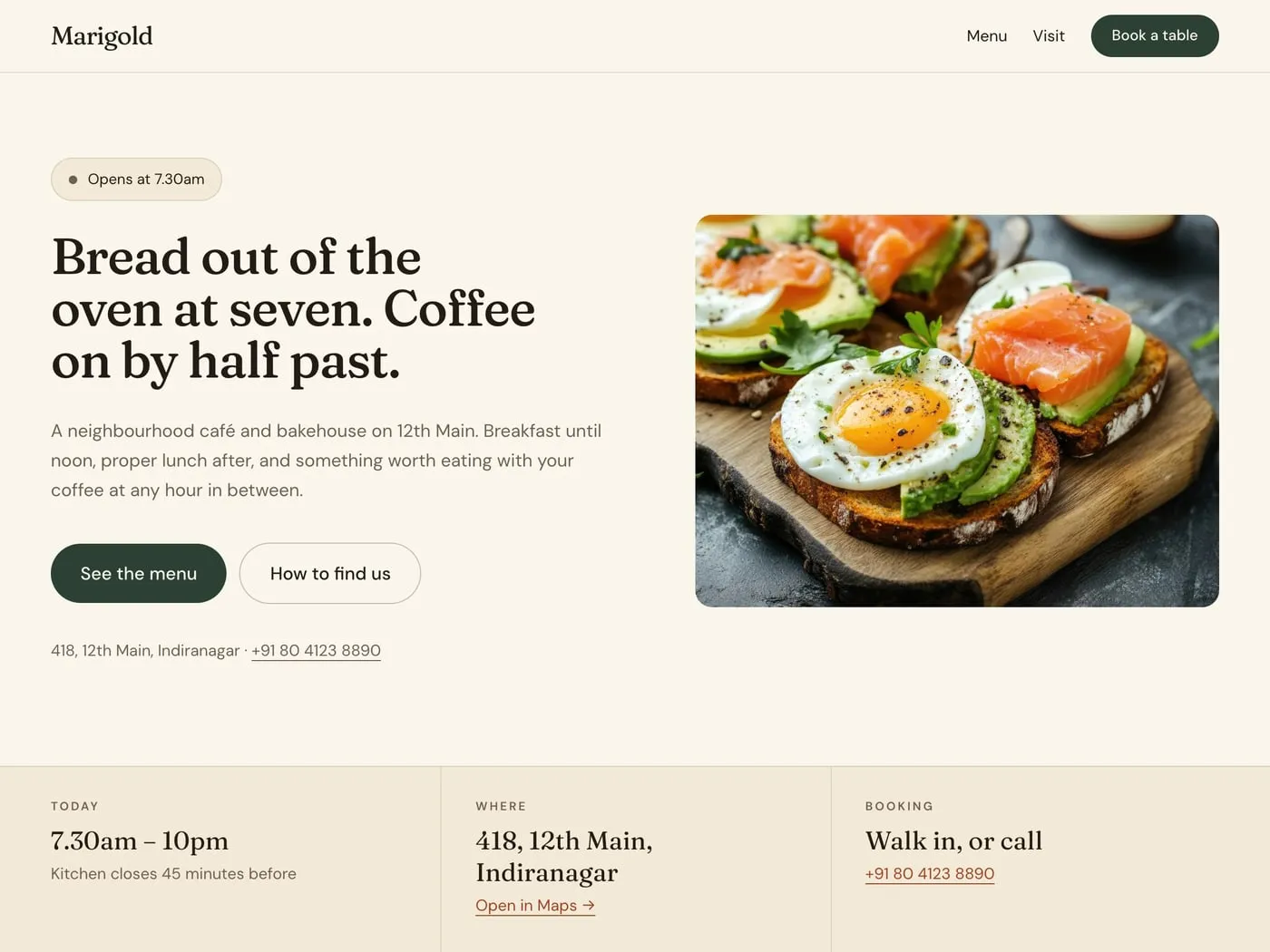 The Marigold website